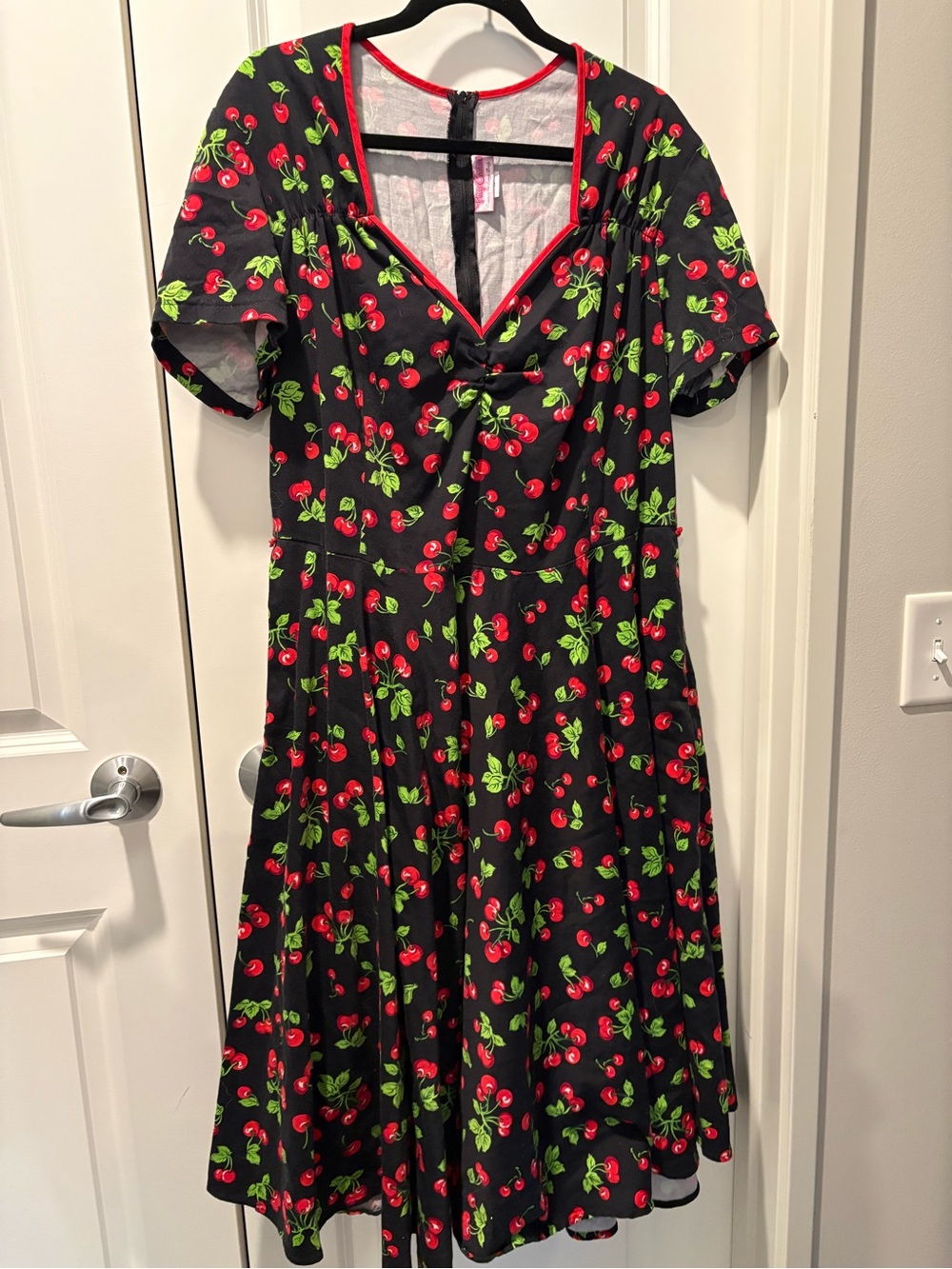 Pinup Couture Black Cherry Swing Midi Dress